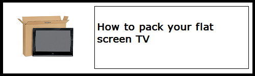 How to pack your TV | Budget Self Pack Containers