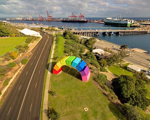 Shipping container rainbow - BSPC Removalists