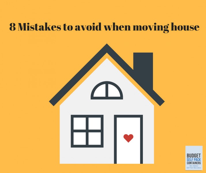 8 Mistakes to avoid when moving house