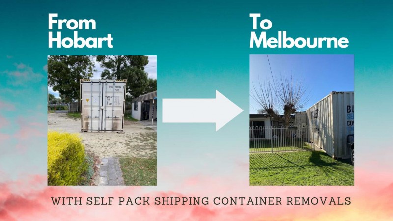 Moving from Tasmania to Melbourne with the Self Pack Shipping Container Advantage