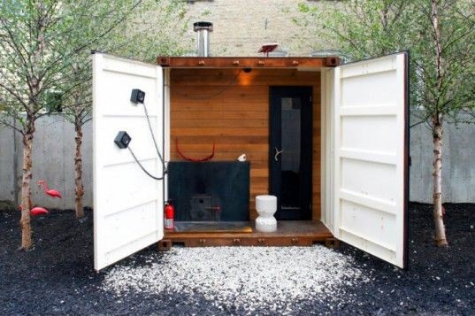 Shipping Container Sauna - BSPC Removalists