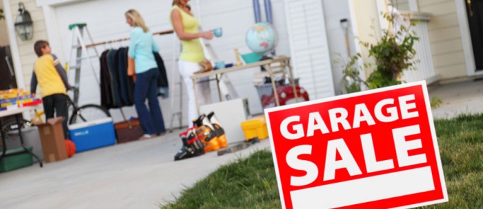Declutter with a garage sale - BSPC Removalists