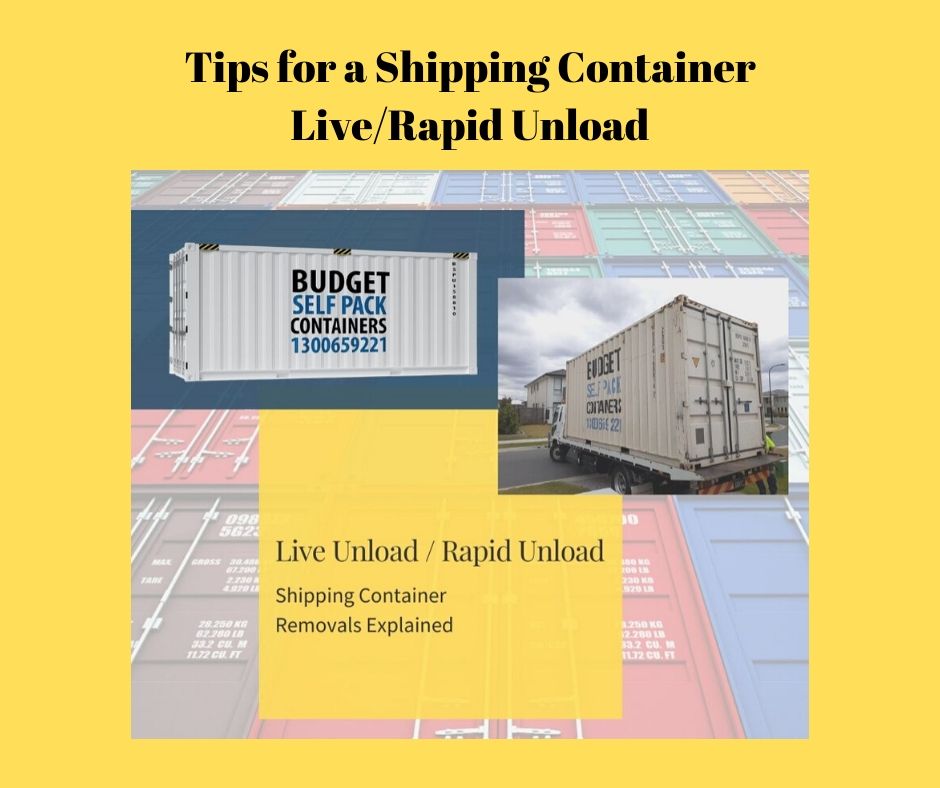 Cheap Interstate Removalists Budget Self Pack Containers