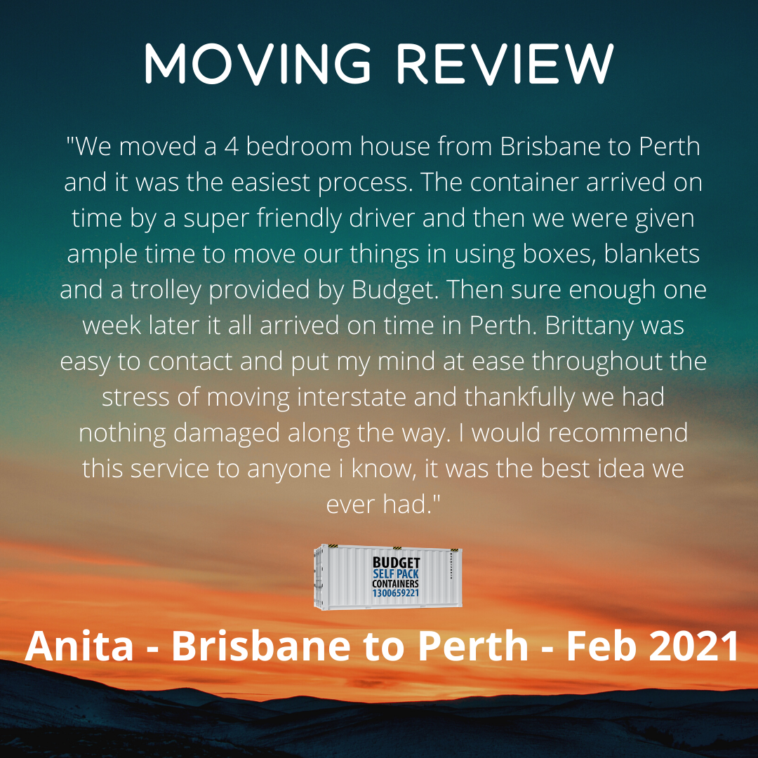 Brisbane Moving Review | Budget Self Pack Containers