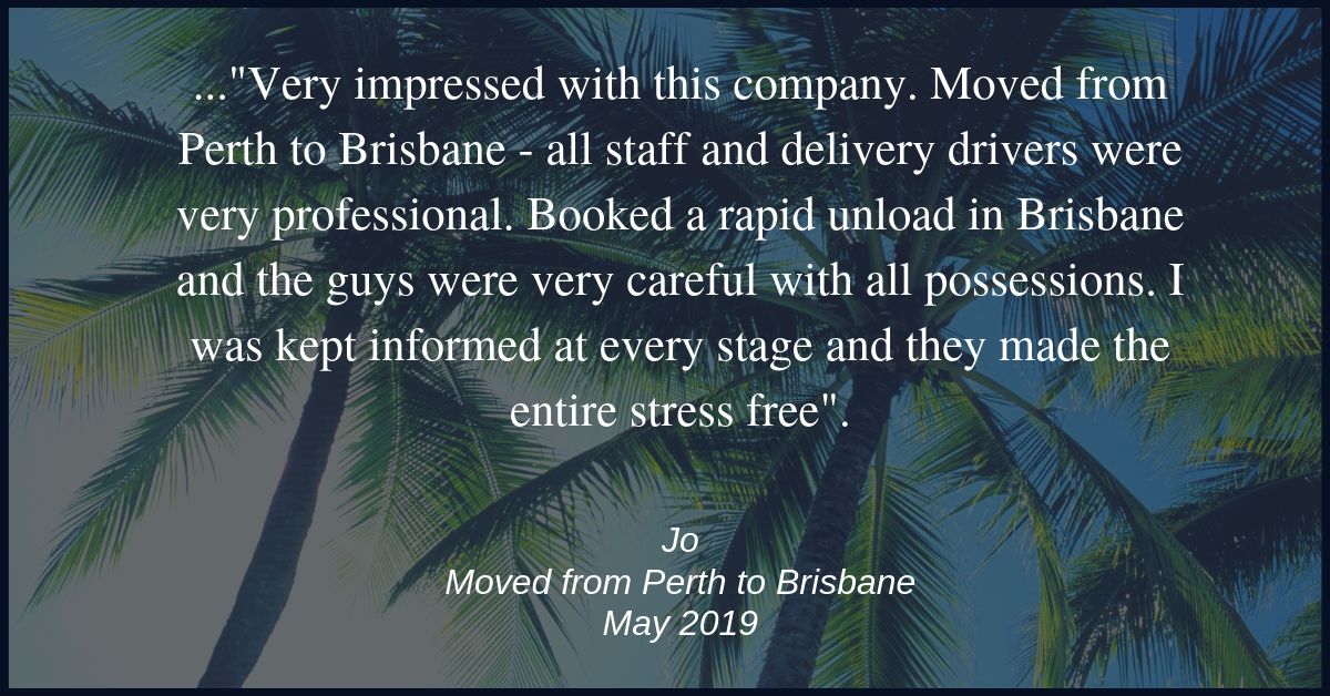 Moving review Perth to Brisbane | Budget Self Pack Containers