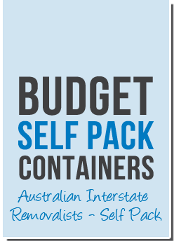 Budget Self Pack Containers