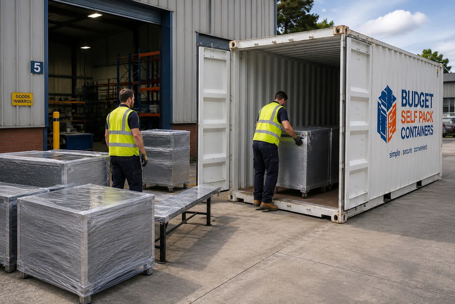 Commercial Shipping Container Loading
