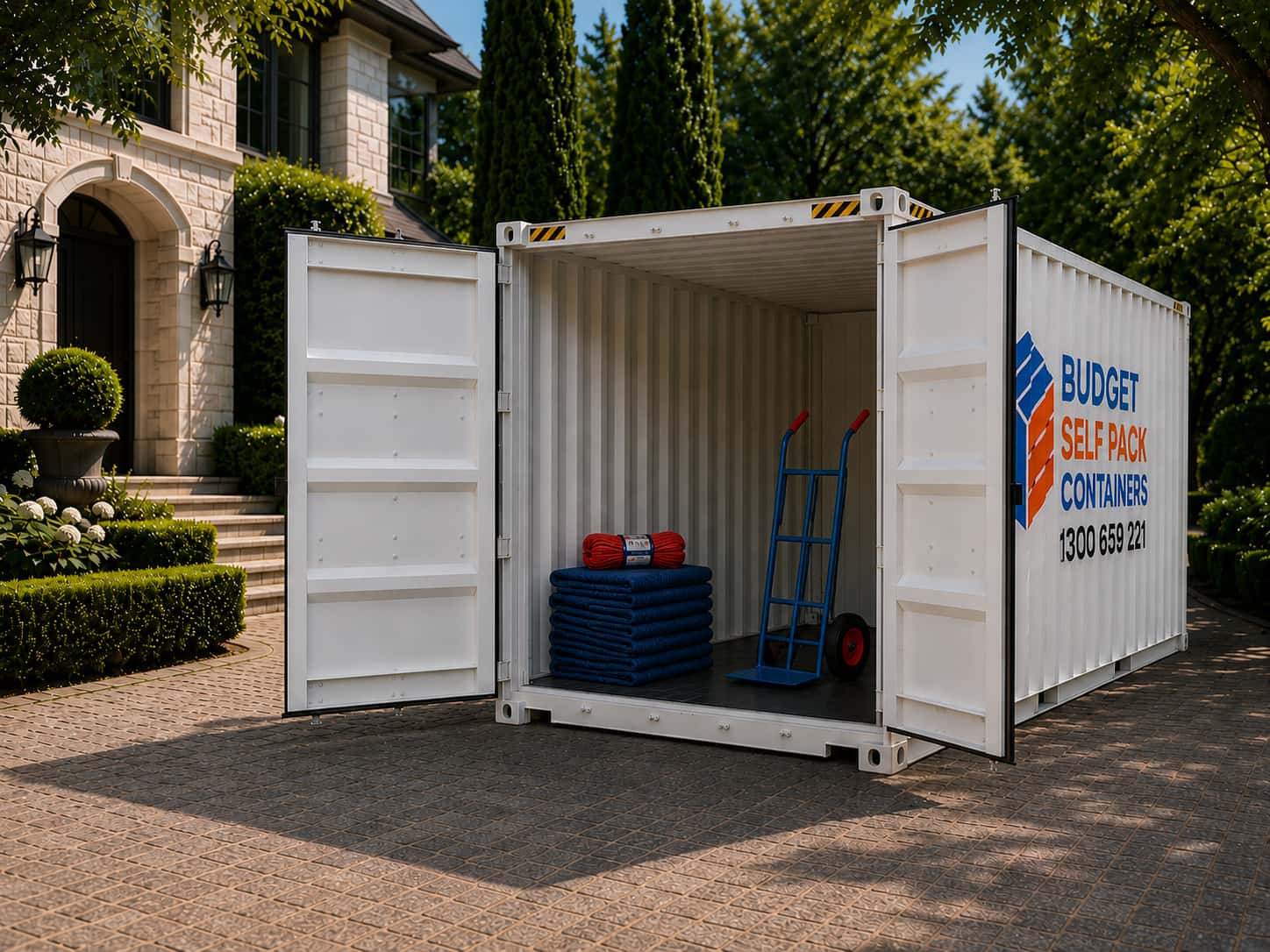 Packaging Equipement Inside 20ft Moving Container